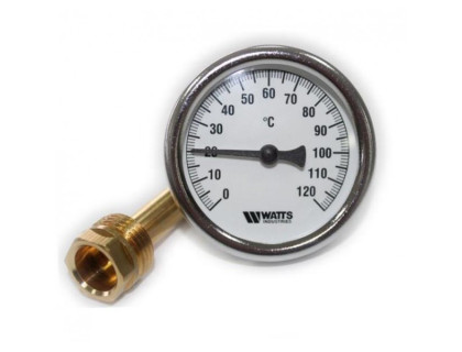 Термометр Watts F + R801 OR Ø63 0-120°C